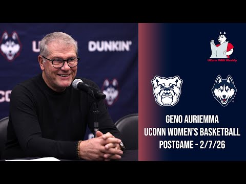 Geno Auriemma: UConn women’s basketball postgame (Butler) - 2/7/26