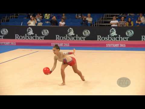 Lucia CASTIGLIONI (SMR) 2015 Rhythmic Worlds Stuttgart - Qualifications Ball
