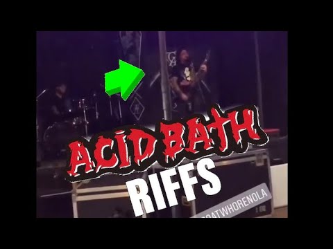 Sammy Playing Acid Bath Riffs at Goatwhore Shows