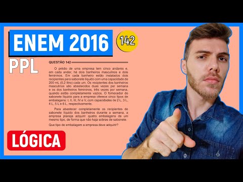 🛑142 Enem 2016 PPL - LÓGICA - O prédio de uma empresa tem cinco andares e, em cada andar, há dois
