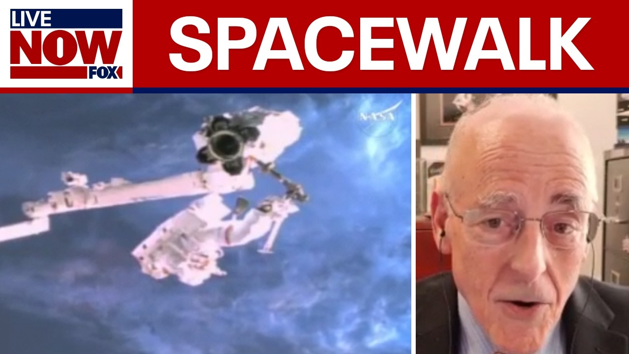 NASA astronauts conduct spacewalk outside ISS