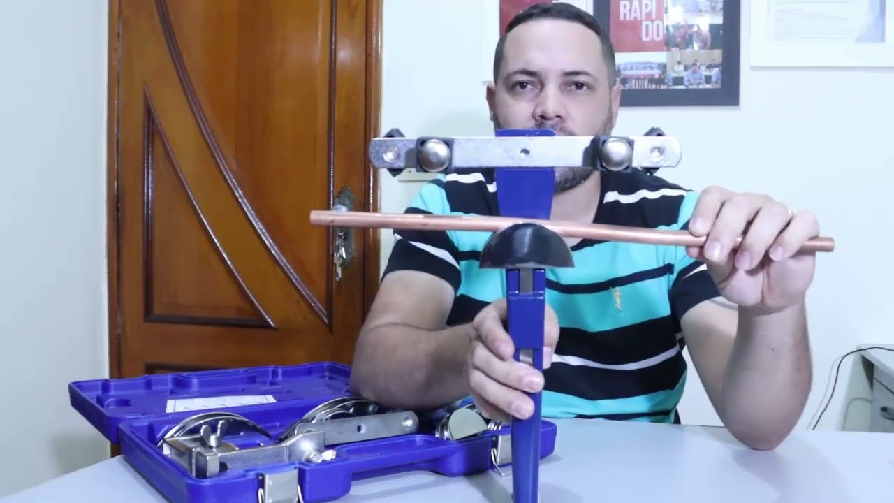 Como usar CURVADOR DE TUBOS COBRE 1/4 A 7/8 COM CURVA OPOSTA REVERSA ECOTOOLS