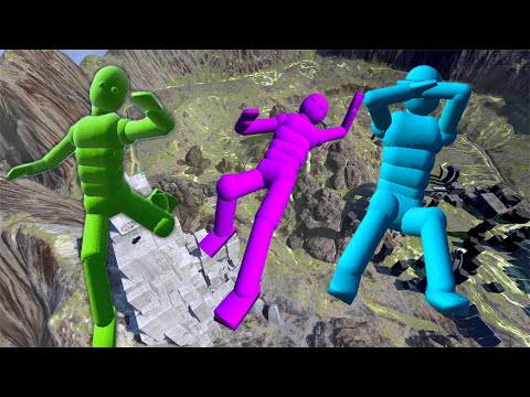 The Best Epic NPC Falls Gravity in Overgrowth Euphoria Ragdoll Physics