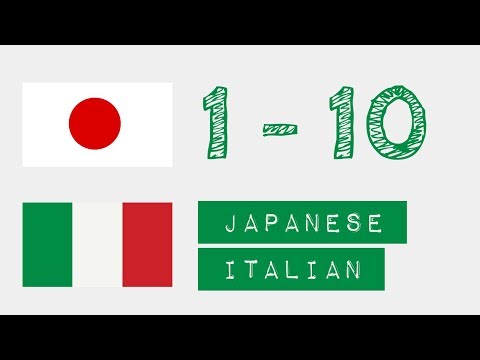 Numeri da 1 a 10  - giapponese - italiano