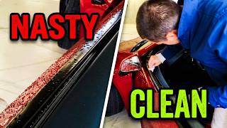 How to Clean Inside Frameless Window Seals (Car Cleaning Hack)