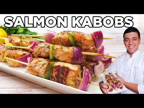 Salmon Kabobs Recipe [ Juicy Salmon Skewers ]