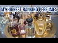 The Highest Ranking Perfumes In My Collection
