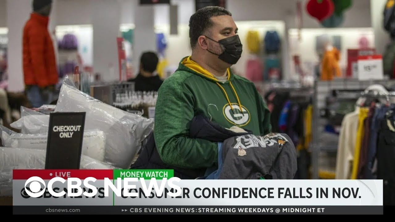 Consumer confidence falls for a second straight month