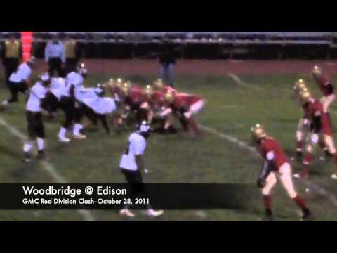 GMC Gridiron Highlights--October 28, 2011--Woodbridge @ Edison--Red Division Clash