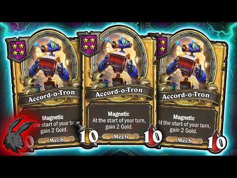 400 Gold EVERY Turn? (BROKEN Mech Strategy) | Hearthstone Battlegrounds