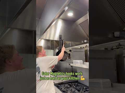 Video: Gator Magnetics Commercial Kitchen Organization with Heavy Duty Magnetic Hooks for Pans video thumbnail