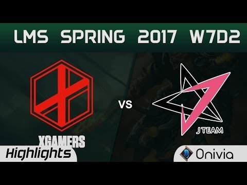 XG vs JT Highlights Game 1 LMS 精華 春季職業聯賽 2017 W7D2 xGamers vs J Team