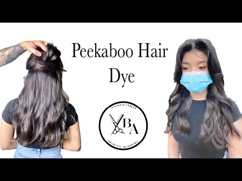 How to do peekaboo hair dye | Hidden Hair Color