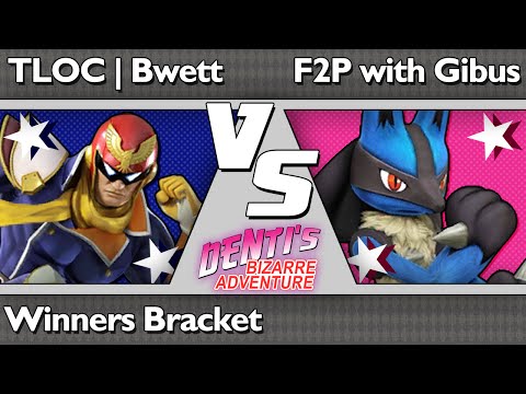 DBA 4 Smash 4 - TLOC Bwett (C Falcon) vs F2P with Gibus (Lucario) - Winners Bracket