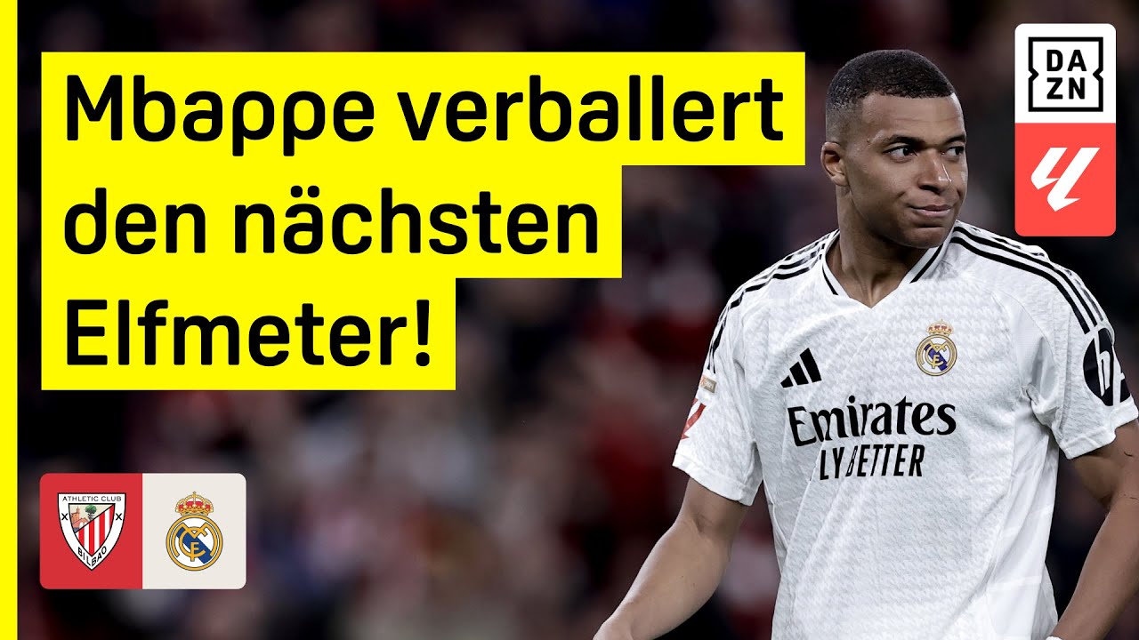 Mbappe vergibt schon wieder vom Punkt: Athletic Bilbao - Real Madrid | LaLiga | DAZN Highlights