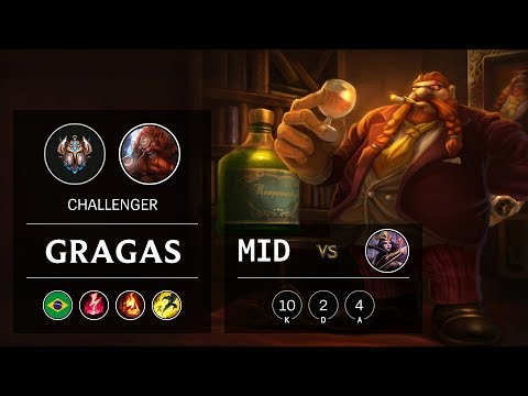 Gragas Mid vs LeBlanc - BR Challenger Patch 9.20