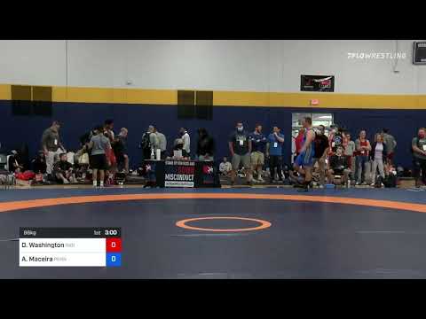 86 Kg Consi Of 16 #1 - Donnell Washington, Indiana RTC Vs Angelo Maceira, Pennsylvania