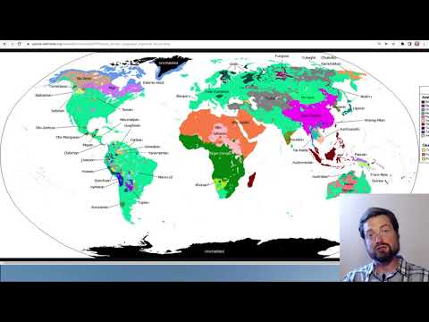 A more complex map of the world's languages