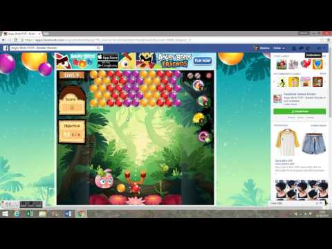 Angry Birds POP! on Facebook - Level 4 Walkthrough