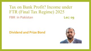 Income under FTR, Final Tax Regime, Tax Year 2025, Profit on Debt
