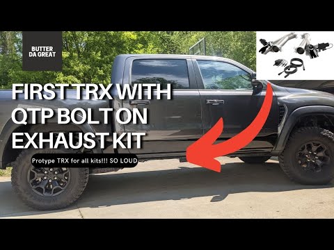 First Ram TRX with QTP exhaust cutout Aggressor kit!!! TRX chassis driving footage!