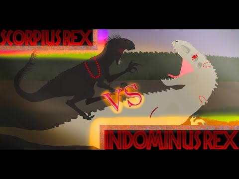 INDOMINUS REX vs SCORPIUS REX [IvS]/[UBA] Ultimate Battle Arena#1/