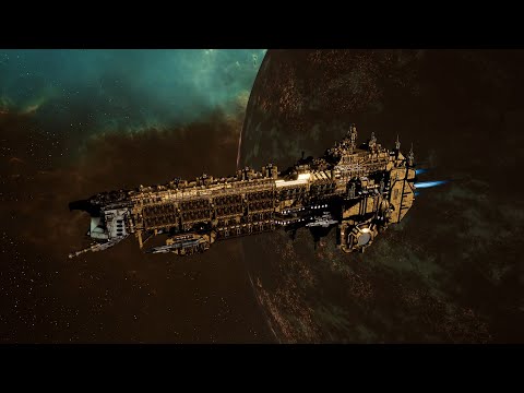 Skalgrim Mod 2021: Eternal Crusader - Imperial Fists vs Orks - Battlefleet Gothic Armada 2