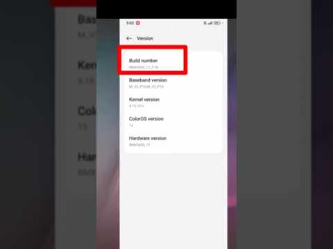 How to activate build number & developer option in Android update 14😃 #buildnumber #devloperoption