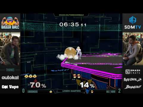 The Bigger Balc - Laudandus (Sheik) vs. N0ne (Falcon) - SSBM Top 32 Losers Quarters - Smash Melee