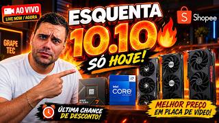 🚨 NÃO COMPRE NADA AGORA! ESQUENTA 10.10 DA SHOPEE AO VIVO!