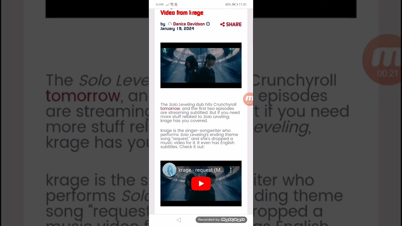 Solo Leveling Ending Theme Song Gets Subtitled Music Video from krage