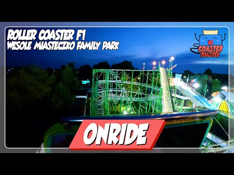 Ungebremste Achterbahn in Polen - Roller Coaster F1 POV Wesole Miasteczko Family Park