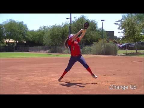 Ashley Guilmette Pitching Skills Video   2018 Pitcher Outfield