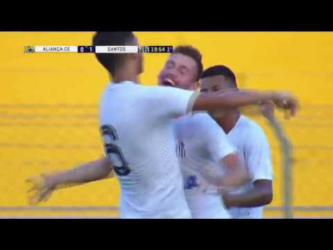 COPA SP 2018- SANTOS FC 3x0 Aliança/CE - Melhores Momentos 2ª Rodada