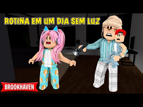 ROTINA DE UM DIA SEM LUZ NA CASA DA VOVÓ! Historinhas Brookhaven RP 🏡 │ ROBLOX