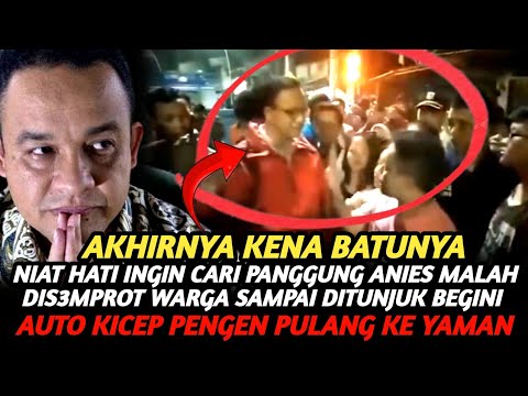 MOMENT ANIES BASWEDAN DIPERMUKAAN HABIS HABISAN WARGA SAMPAI DITUNJUK DAN DITINGGAL PERGI !