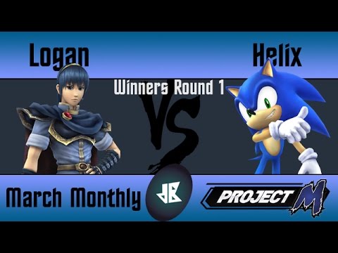 dB March Monthly Project M - Logan (Marth) vs Helix (Sonic) - Winners Round 1