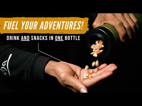 FLPSDE Dual Chamber Water Bottles | Drink AND Snacks!