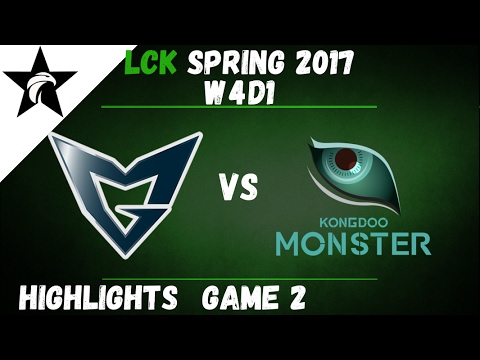 SSG vs KDM Highlights Game 2 LCK Spring W4D1 2017 Samsung vs Kongdoo Monster