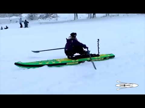 Snow Rowing, a new winter sport!
