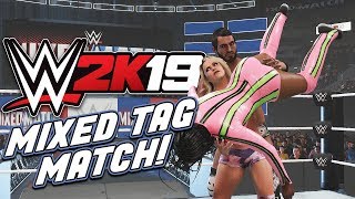WWE 2K19 MIXED TAG MATCH w/BrandonDoesEverything | WWE 2K19 Mods