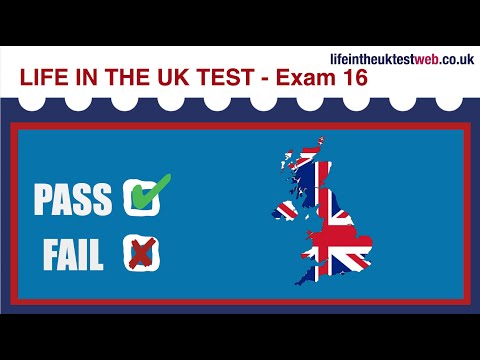 🇬🇧 Life in the UK Test 2026 - Exam 16 UPDATED- British Citizenship practice tests 🇬🇧