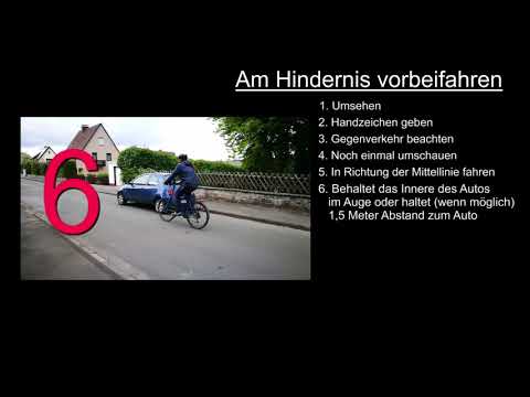 Radfahrtraining "Hindernis umfahren"