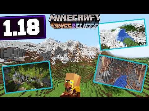 Minecraft 1.18 Snapshot - New World Generation Caves & Cliffs