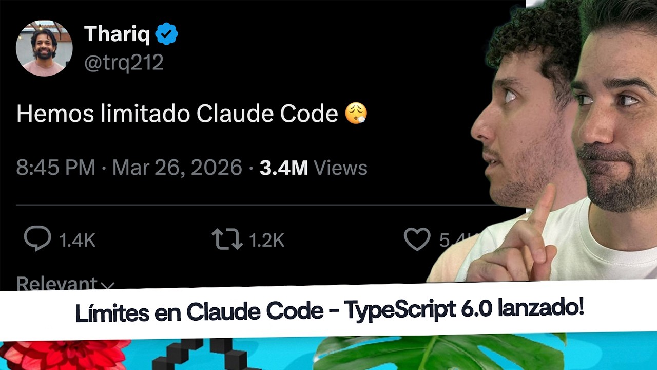 Noticias programación: Claude Code baja límites 😡, LiteLLM hackeada, TypeScript 6.0 #CaféCodely