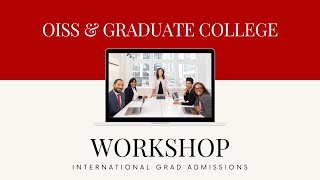 UNLV OISS April 9, 2021 - International Graduate Admissions Workshop