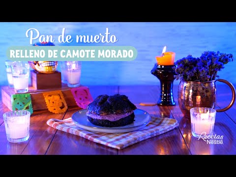 Pan de Muerto Relleno de Camote Morado | Recetas Nestlé