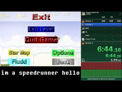 Super Mario 63 100% | 1:56:09 AFTER RETIME