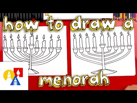 How To Draw A Menorah
