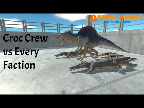Croc Crew vs Every Faction |Animal Revolt Battle Simulator